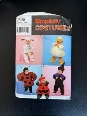 Vintage Simplicity Kids Costumes Pattern 0638